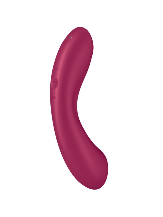 SATISFYER - CURVE TRINITY 1 AIR PULSE VIBRATION VERMELHO