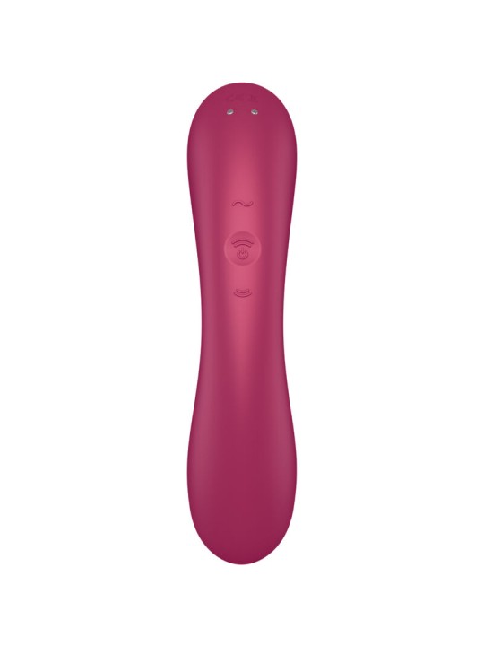 SATISFYER - CURVE TRINITY 1 AIR PULSE VIBRATION VERMELHO