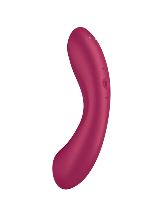 SATISFYER - CURVE TRINITY 1 AIR PULSE VIBRATION VERMELHO