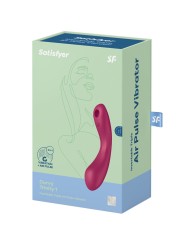 SATISFYER - CURVE TRINITY 1 AIR PULSE VIBRATION RED