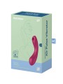 SATISFYER - CURVE TRINITY 1 AIR PULSE VIBRATION RED