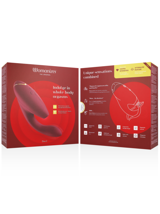 WOMANIZER - DUO 2 STIMULATEUR BORDEAUX