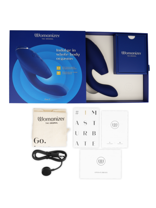 WOMANIZER - DUO 2 BLAUW STIMULATOR