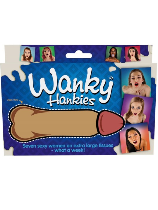 SPENCER & FLEETWOOD - WANKY HANKIES 7 EXTRA LARGE WOMEN'S HANDKERCHIEF