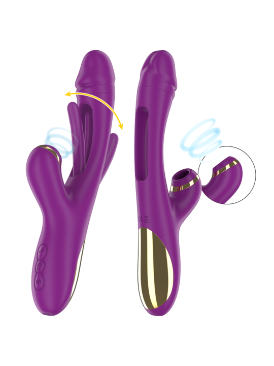 INTENSE - ATENEO WIEDERAUFLADBARER MULTIFUNKTIONSVIBRATOR 7 VIBRATIONE