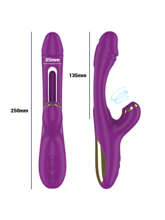 INTENSE - ATENEO WIEDERAUFLADBARER MULTIFUNKTIONSVIBRATOR 7 VIBRATIONE