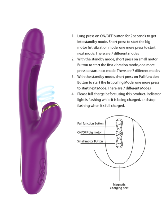 INTENSE - ATENEO WIEDERAUFLADBARER MULTIFUNKTIONSVIBRATOR 7 VIBRATIONE