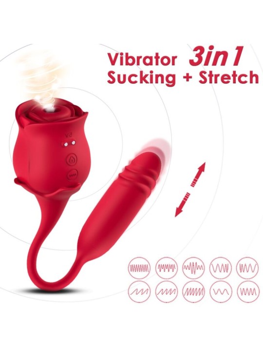 ARMONY - ROSEKNIGTH CLITORIS SUCKER & VIBRATOR RED