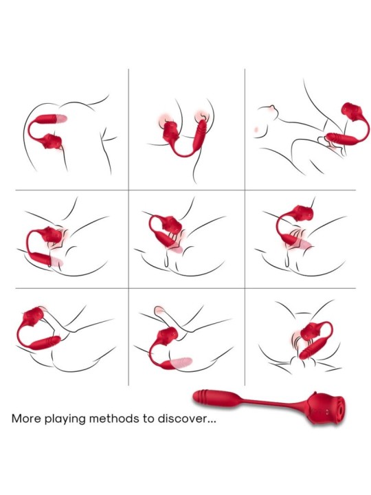 ARMONY - ROSEKNIGTH CLITORIS SUCKER & VIBRATOR RED
