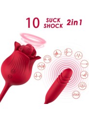 ARMONY - ROSELIP LECKT VIBRIERENDEN CLIT UND VIBRATOR ROT