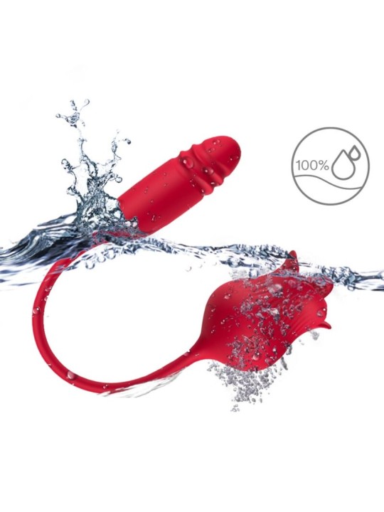 ARMONY - ROSELIP LICKING VIBRATING CLIT & VIBRATOR RED