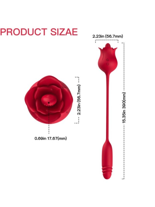 ARMONY - ROSELIP LICKING VIBRANT CLITO & VIBRATEUR ROUGE
