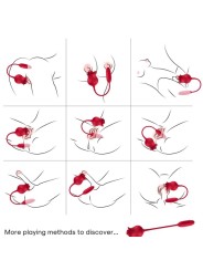 ARMONY - ROSELIP LICKING VIBRATING CLIT & VIBRATOR RED