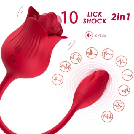 ARMONY - ROZE VIBRATOR CLITORIS STIMULATOR MET STAART 10 MODI ROOD