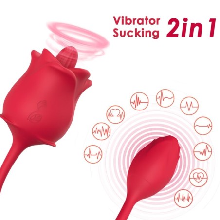 ARMONY - ESTIMULADOR DE SUCÇÃO E VIBRADOR 2 EM 1 ROSA 10 MODOS COM CAU