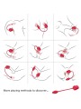 ARMONY - ROSA 2-IN-1-SAUGSTIMULATOR & VIBRATOR 10 MODI MIT ROTEM SCHWA