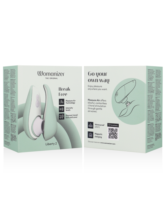 WOMANIZER - LIBERTY 2 KLITORISSTIMULATOR & SAUGGERÄT HELLGRÜN