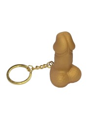 DIABLO PICANTE - PORTACHIAVI A FORMA DI PENE CON FISCHIO COLOR ORO