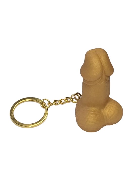 DIABLO PICANTE - SLEUTELHANGER IN DE VORM VAN EEN PENISFLUITJE IN GOUD