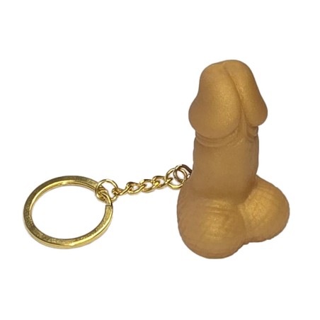 DIABLO PICANTE - SLEUTELHANGER IN DE VORM VAN EEN PENISFLUITJE IN GOUD
