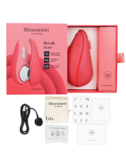 WOMANIZER - LIBERTY 2 ESTIMULADOR DE CLITÓRIS E SUCÇÃO ROSA