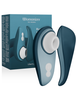 WOMANIZER - LIBERTY 2 KLITORISSTIMULATOR & SAUGROHR BLAU