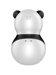 SATISFYER - POCKET PANDA STIMULATOR & VIBRATOR BLACK AND WHITE