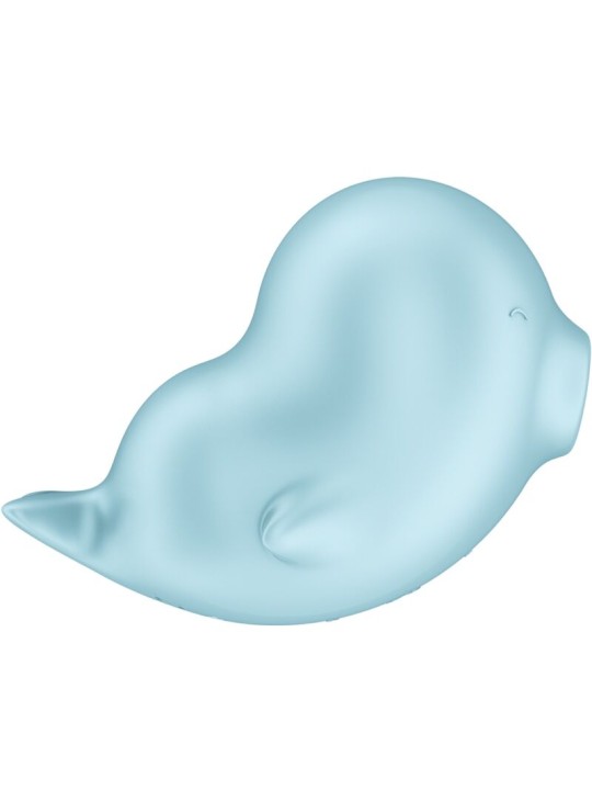 SATISFYER - SASSY SEAL STIMULATOR & VIBRATOR BLUE
