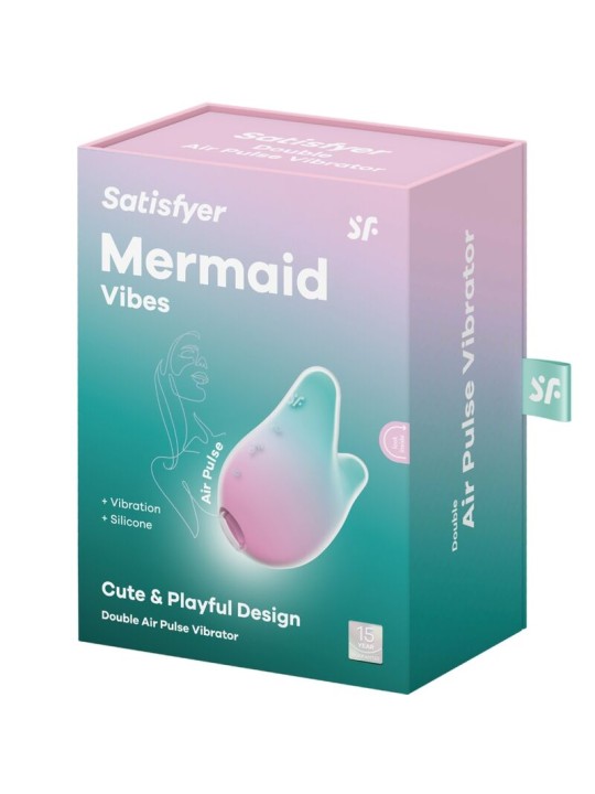 SATISFYER - MERMAID VIBES STIMULATOR & VIBRATOR MINT UND PINK