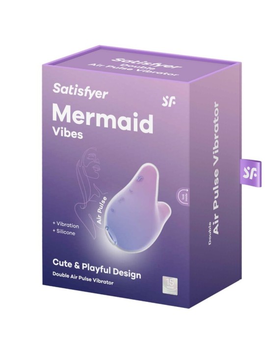 SATISFYER - MERMAID VIBES STIMULATOR & VIBRATOR VIOLET AND PINK