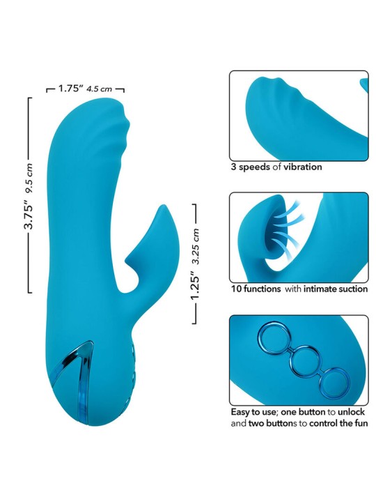 CALEXOTICS - SUNSET BEACH SEDUCER VIBRATOR & STIMULATOR 10 FUNCTIONS B