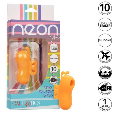CALEXOTICS - NEON VIBES BUZZING VIBE LE STIMULATEUR DE DOIGTS 10 VIBRA