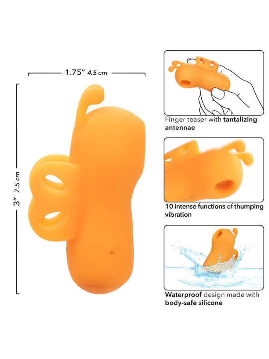 CALEXOTICS - NEON VIBES THE BUZZING VIBE FINGER STIMULATOR 10 VIBRATIO
