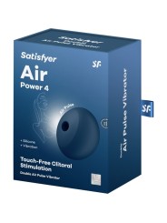 SATISFYER - AIR POWER 4 STIMULATOR & VIBRATOR 12 VIBRATIONS BLUE