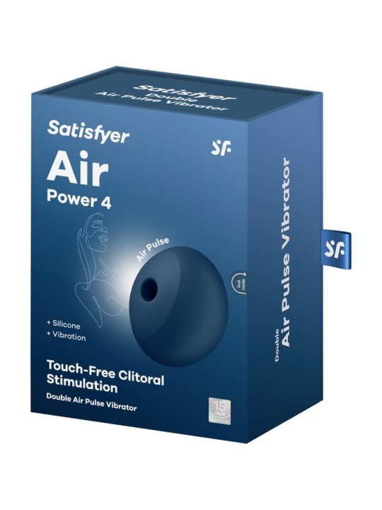 SATISFYER - AIR POWER 4 STIMULATOR & VIBRATOR 12 VIBRATIONEN BLAU