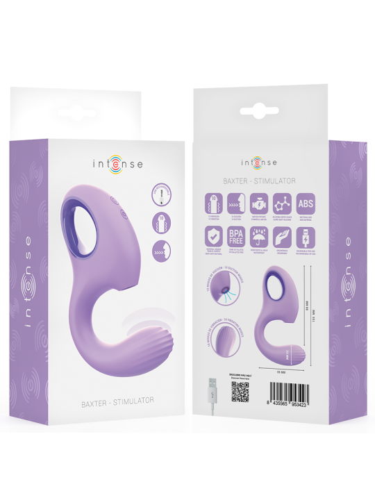 INTENSE - BAXTER VIBRADOR & ESTIMULADOR VIOLETA