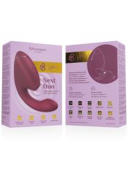 WOMANIZER - DUO NEXT DOPPELTER KLITORIS- & G-PUNKT-STIMULATOR, DUNKLES