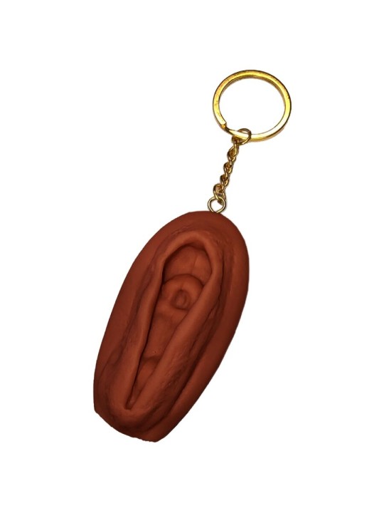 DIABLO PICANTE - VAGINA SLEUTELHANGER DONKER TOON