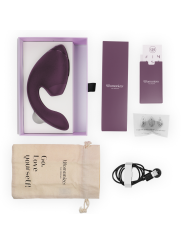 WOMANIZER - DUO NEXT Estimulador Duplo de Clitóris e Ponto G Roxo Escu
