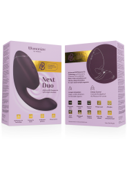WOMANIZER - DUO NEXT STIMULATEUR CLITORIAL ET DE POINT G DOUBLE VIOLET
