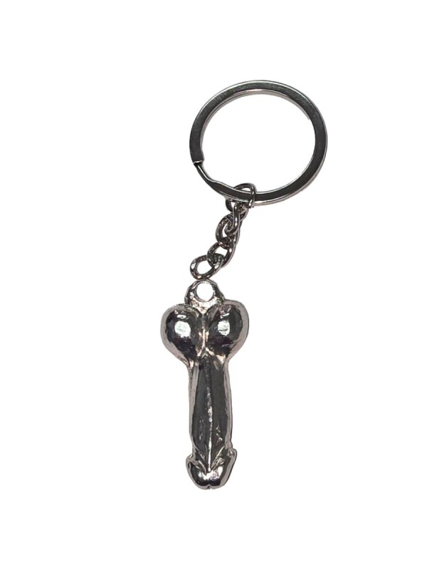 DIABLO PICANTE - ZILVEREN METALEN PENIS SLEUTELHANGER