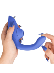 WOMANIZER - BLEND RABBIT VIBRATOR STIMULATOR VIBRANT BLUE