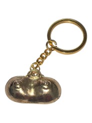 DIABLO PICANTE - GOUDEN METALEN SLEUTELHANGER MET BORSTEN