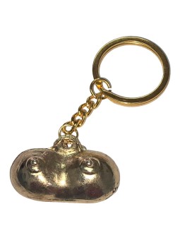 DIABLO PICANTE - GOUDEN METALEN SLEUTELHANGER MET BORSTEN