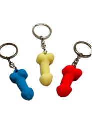 DIABLO PICANTE - PORTE-CLÉS PÉNIS EN SILICONE ASSORTIS, COULEURS PHOSP