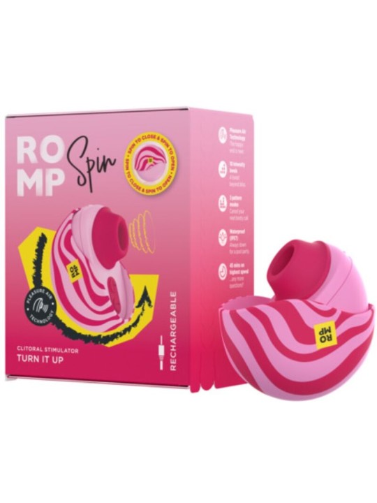 ROMP - SPIN CLITORAL SUCTION ANTITUDE COM ABERTURA E FECHAMENTO ROTATI