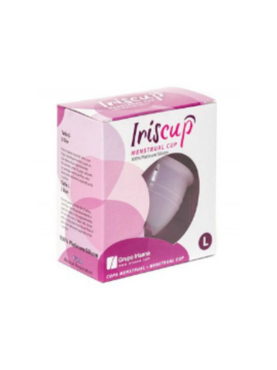 IRISCUP - GROTE ROZE MENSTRUATIECUP + GRATIS STERILISATORTAS
