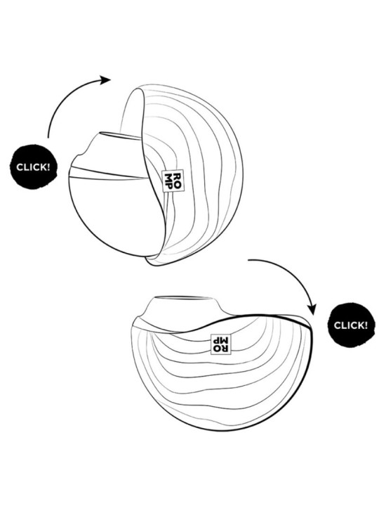 ROMP - SPIN CLITORAL SUCTION ANTITUDE WITH ROTATING OPENING AND CLOSIN