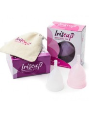 IRISCUP - GROTE ROZE MENSTRUATIECUP + GRATIS STERILISATORTAS