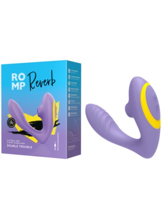 ROMP - REVERB ESTIMULADOR PUNTO G Y SUCCIONADOR DE CLÍTORIS LILA
